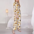 thumbnail image 5 of Wukai Thanksgiving Print Women's Pajama Set - Soft Long Sleeve Sleepwear for Comfort and Style-Small, 5 of 9