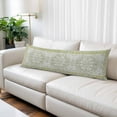 thumbnail image 2 of Sage Green Body Pillow Covers 20"x54", Boho Retro Abstract Floral Ethnic Soft Brushed Microfiber Breathable Throw Pillow Covers, Pillowcase with Zipper for Couch Sofa Bedroom Living Room, 2 of 9