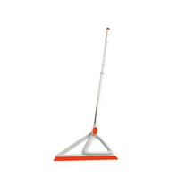 Matoen 39'' Floor Squeegee Heavy Duty Scrubber with Telescopic Pole, Long Handle Squeegee for Floor with Rubber Blade Squeegee Broom for Concrete Floor Shower Tile Glass Pool Garage