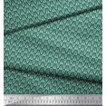 thumbnail image 2 of Soimoi Modal Satin Fabric Leaves Small Print Sewing Fabric Yard 42 Inch Wide, 2 of 3