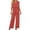 Teal, variant on Womens Jumpsuit Sleeveless Casual Summer Side Split Overalls Jumpers Spaghetti Strap Lightweight Baggy Long Pants Rompers with Pockets