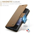 thumbnail image 6 of ELEHOLD for Samsung Galaxy Fold 7 Wallet Case, Luxury Buiness PU Leather RFID Blocking Card Holder Magnetic Kickstand Flip Shockproof Protective Case for Samsung Galaxy Fold 7,Brown, 6 of 11