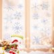 thumbnail image 5 of Pegatinas navideñas de copos de nieve para ventanas | Calcomanías electrostáticas multicolor para vidrio | Repelente de colisiones de aves | Adhesivos estáticos removibles para puertas corredizas,, 5 of 6