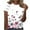 White, variant on ALLLIST Crew Neck Womens Tops White Summer T-Shirts Short Sleeve Floral Trendy Shirts Tops for Ladies