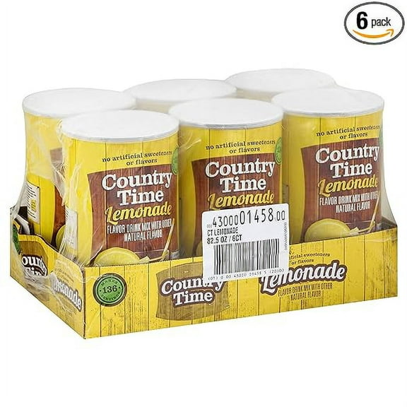 Kraft Country Time Lemonade Beverage, 5.156 Pound - 6 per case.