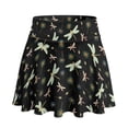thumbnail image 7 of SEANATIVE Women's High Waist Pleated Tennis Skirts with 2 Inner Pockets Built-in Shorts Lightweight Breathable Golf Pickleball Sports Skort for Workout, XL, Dragonfly Dandelion Flower Black, 7 of 7