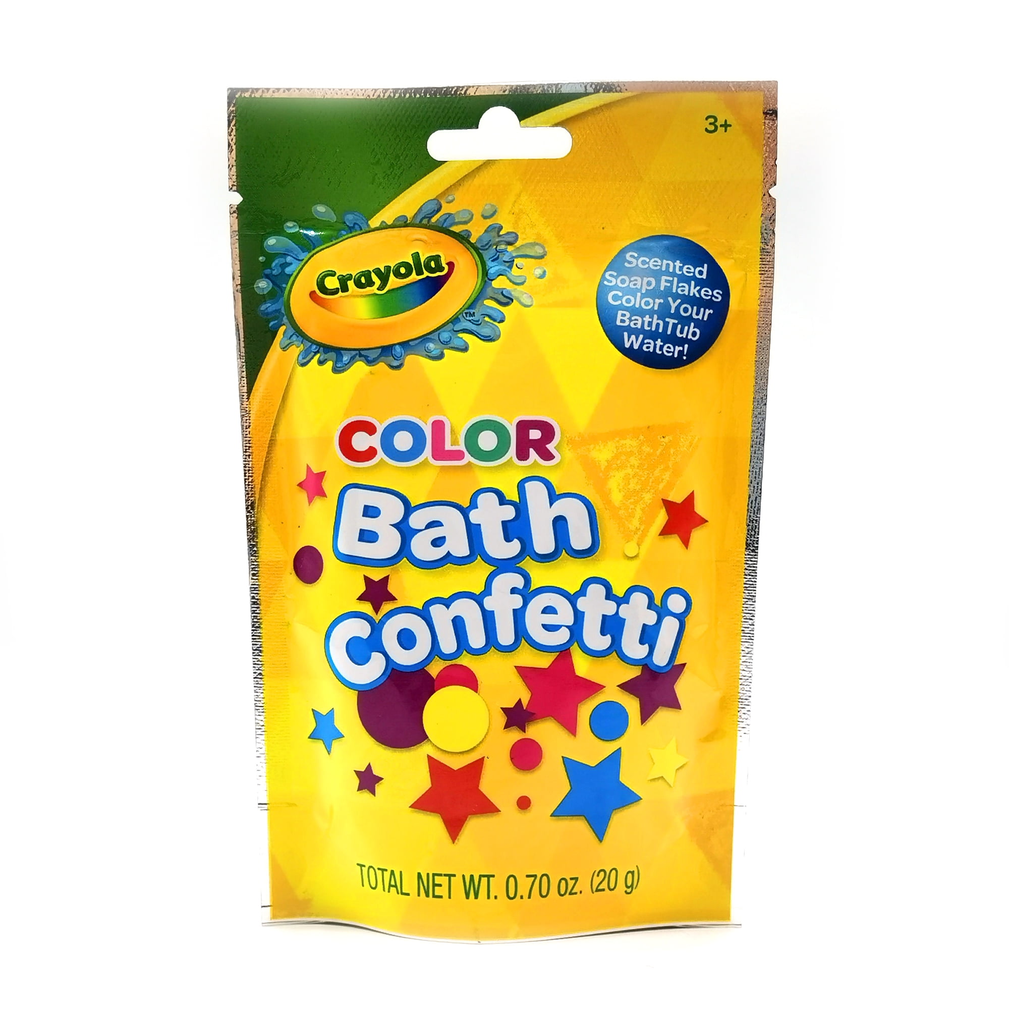 Crayola Bath Time Confetti, 2.11 oz; Scented Soap Flakes Decorates & Dissolves In Water!