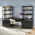 thumbnail image 3 of Holmes Writing Desk with 2 Wide Bookcases - Black, 3 of 4