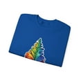 thumbnail image 3 of Christmas Pride: Rainbow Fir-tree Sweatshirt - Crewneck Sweatshirt, 3 of 4