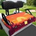 thumbnail image 2 of Uorisanigo Sunset Cactus Golf Cart Seat Covers Fits for EZGO, Yamaha, Club Car and More 2 Person Seats Golf Carts, Universal Golf Cart Seat Towel Blanket with 4 Front Pockets, 2 of 7