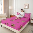 thumbnail image 4 of Castle Fairy Leopard Print Stars Print Full Size Sheets,Old Fashion Bed Sheets, 4 of 7