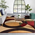 thumbnail image 2 of Infinity Home 19407 Dulcet Bingo Tapis Rectangulaire 7 Pi 10 Po x 9 Pi 10 Po Rouge, 2 of 4
