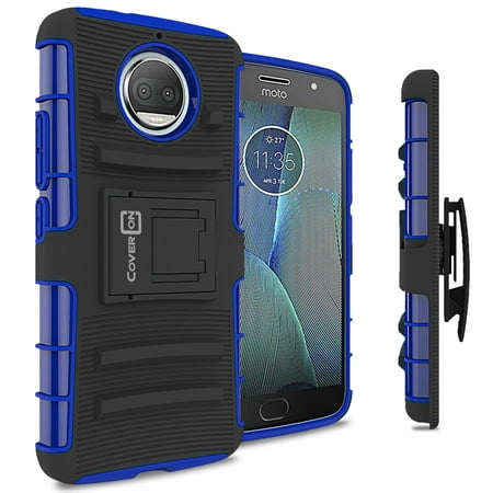 CoverON Motorola Moto G5S Plus Case, Explorer Series Protective Holster Belt Clip Phone (Moto G5s Plus Best Case)