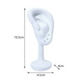 thumbnail image 7 of Resin Ear Model Earring Rack Holder Ear Stud Organizer Simulation Ear Stand White, 7 of 7