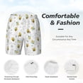 thumbnail image 6 of Picia Bee pattern Mens Swim Trunks with Compression Liner Stretch Beach Shorts Quick Dry with Zipper Pockets No-Chafing Board Shorts-X-Large, 6 of 8