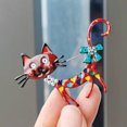 thumbnail image 4 of GKNET Lovely Cat Brooches 2-color Enamel Pet Animal Party Casual Brooch Pins-Red, 4 of 8