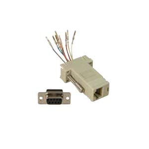 ACCL DB9 Female to RJ45 Modular Adapter Ivory, 1 Pack