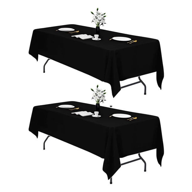 Mantel IVAPUPU negro rectangular 152x259cm impermeable