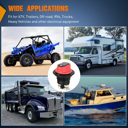 Nilight Battery Disconnect Switch 100A Master Disconnect Isolator