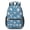 Baseballs and Helmets Blue Pattern, variant on Baseballs and Snacks White Pattern 17" Waterproof Oxford School Backpacks for Teens, S-Shape Padded Straps, for School, Travel, Hiking, Camping
