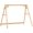 Teak, variant on GlowPlume 770lbs Porch Swing Frame, Heavy Duty A-Frame Wooden Swing Stand with Reinforced Bars, Freestanding Hanging Chair Stand Only for Porch, Lawn, Garden, Backyard, Carbonized
