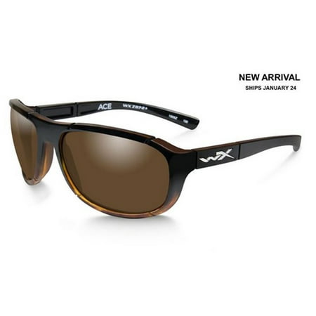 Wiley X ACACE04 WX Ace Sunglasses w/Tortoise Frame & Polarized Bronze Lens