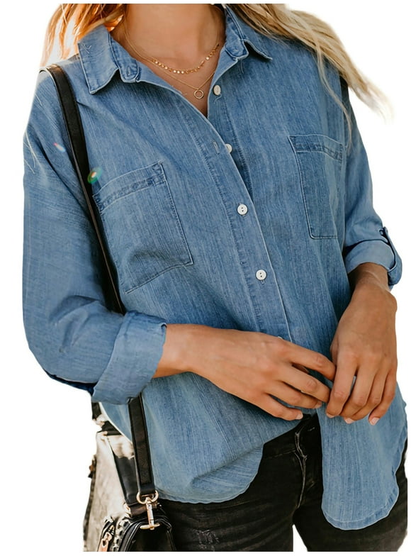 Women's Denim Chambray Shirts