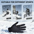 thumbnail image 4 of Winter Windproof Warm Waterproof Fleece Gloves, Thermal Touchscreen Gloves with Non-Slip Grip for Outdoor Activities in Cold Weather, 4 of 7