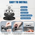 thumbnail image 3 of LAICAIW Kitchen Sink Hole Covers,2Pcs Stainless Steel Sink Tap Hole Plug Sink Faucet Hole Cover Kitchen Sink Hole Caps,Sink Faucet Hole Cover Kitchen Sink Tap Hole Plate Stopper Cover,Black Faucet Ho, 3 of 7