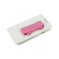 thumbnail image 3 of Reiko brand for Galaxy S5 Flip Folio Bow Wallet Case In White Pink, 3 of 4