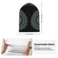 thumbnail image 2 of Lsque Mandala Pattern Knitted Beanie, Unisex Winter Hat, Knit Hat Winter Beanies Thick Fisherman Beanies Cuffed Plain Skull Caps, 2 of 6