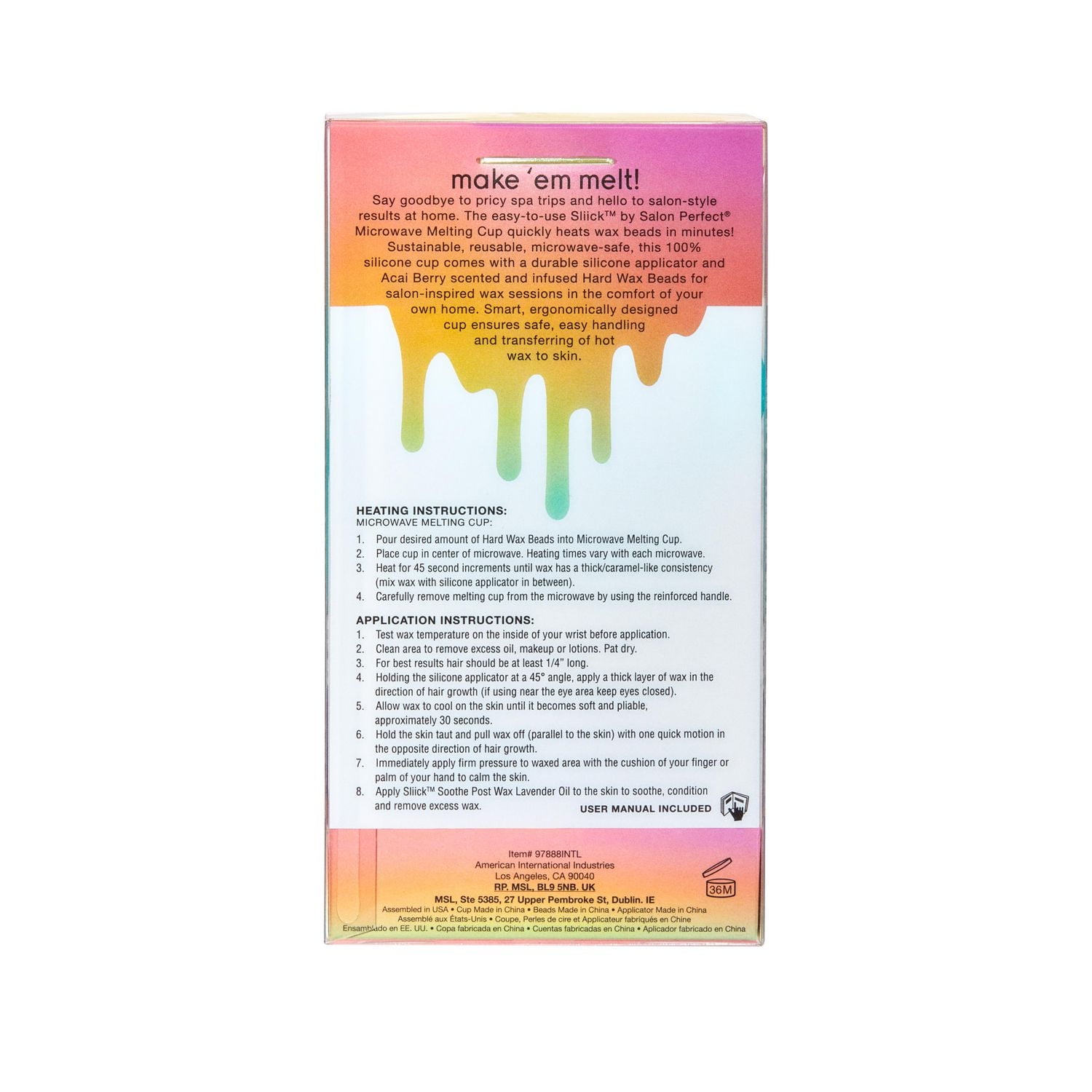 Sliick by Salon Perfect at Home Microwave Waxing Kit, Waxing kit