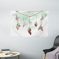 thumbnail image 1 of Feather Tapestry, Watercolor Vibrant Dream Catcher with Ornamental Elements Traditional Design, Wall Hanging for Bedroom Living Room Dorm Decor, 60W X 40L Inches, Mint Green Brown, by Ambesonne, 1 of 2