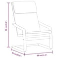 thumbnail image 2 of vidaXL Chair Armchair Accent Chair Living Room Furniture with Footstool Fabric, 2 of 10
