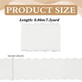 thumbnail image 2 of 7.5 Yards Cotton Embroidery Flower Lace Ribbons for Cloth DIY Making Decor White 6-1/4 inch(160mm), 2 of 6