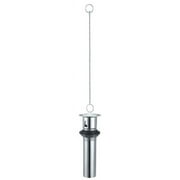 PlumbCraft 1-1/4 in. D Chrome Brass Strainer and Stopper Topper Silver