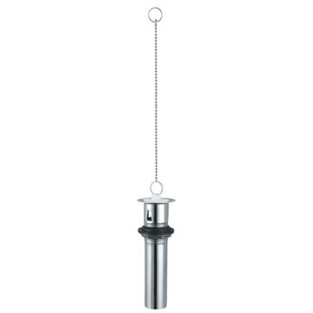PlumbCraft 1-1/4 in. D Chrome Brass Strainer and Stopper Topper Silver