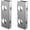 K9001-2 Stainless steel, variant on Door Defender 1-3/8" Thick with 2-3/8" Backset 2-1/8" Bore for Door Security in Stainless Steel Finish (2PCS)