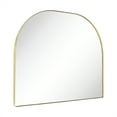 thumbnail image 2 of TEHOME Dezerae 32x40'' Large Gold Arched Mantel Mirror Arch Fireplace Mirror for Bathroom or Living Room, 2 of 8