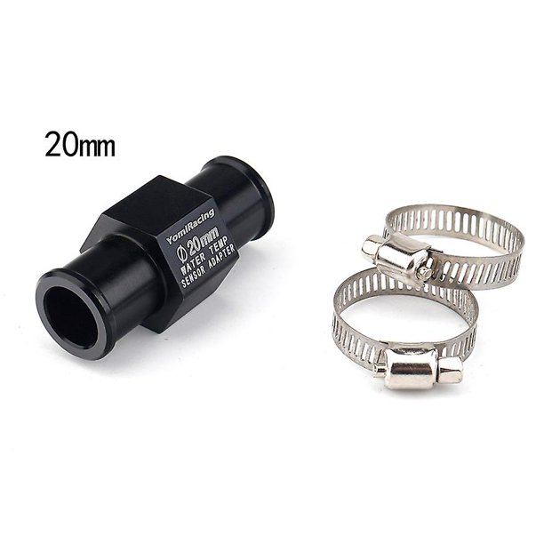 Universal Black 16mm 18mm 20mm 22mm Motorcycle Water Temp Gauge Radiator Temperature Sensor Joint Pipe Hose Sensor Gauge Adapter