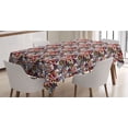 thumbnail image 1 of Colorful Tablecloth, Cartoon Style Nature Depiction with Abstract Flowers and Leaves Drawing, Rectangle Satin Table Cover Accent for Dining Room and Kitchen, 60" X 84", Multicolor, by Ambesonne, 1 of 2