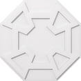thumbnail image 1 of Ekena Millwork CMP28LG 28 in. OD x 9.75 in. Square Logan Architectural Grade PVC Contemporary Ceiling Medallion, 1 of 1