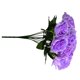 thumbnail image 3 of Ramo de flores de rosas artificiales de 12 cabezas, decoración floral de simulación, ramo de flores falsas nupciales de boda, púrpura claro Jumpingount HA7624-05B, 3 of 6
