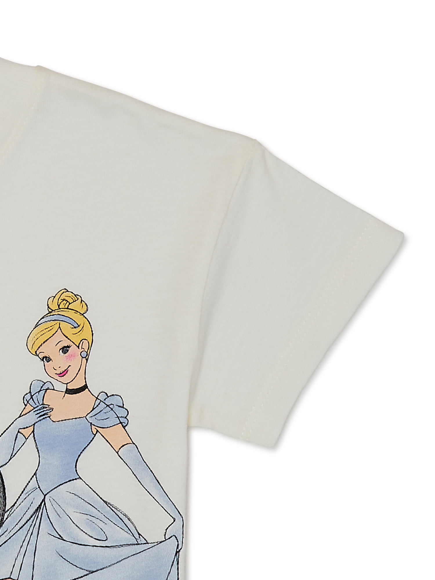 Disney Princess Toddler Graphic Crewneck Tee with Short Sleeves, Sizes 12M-5T
