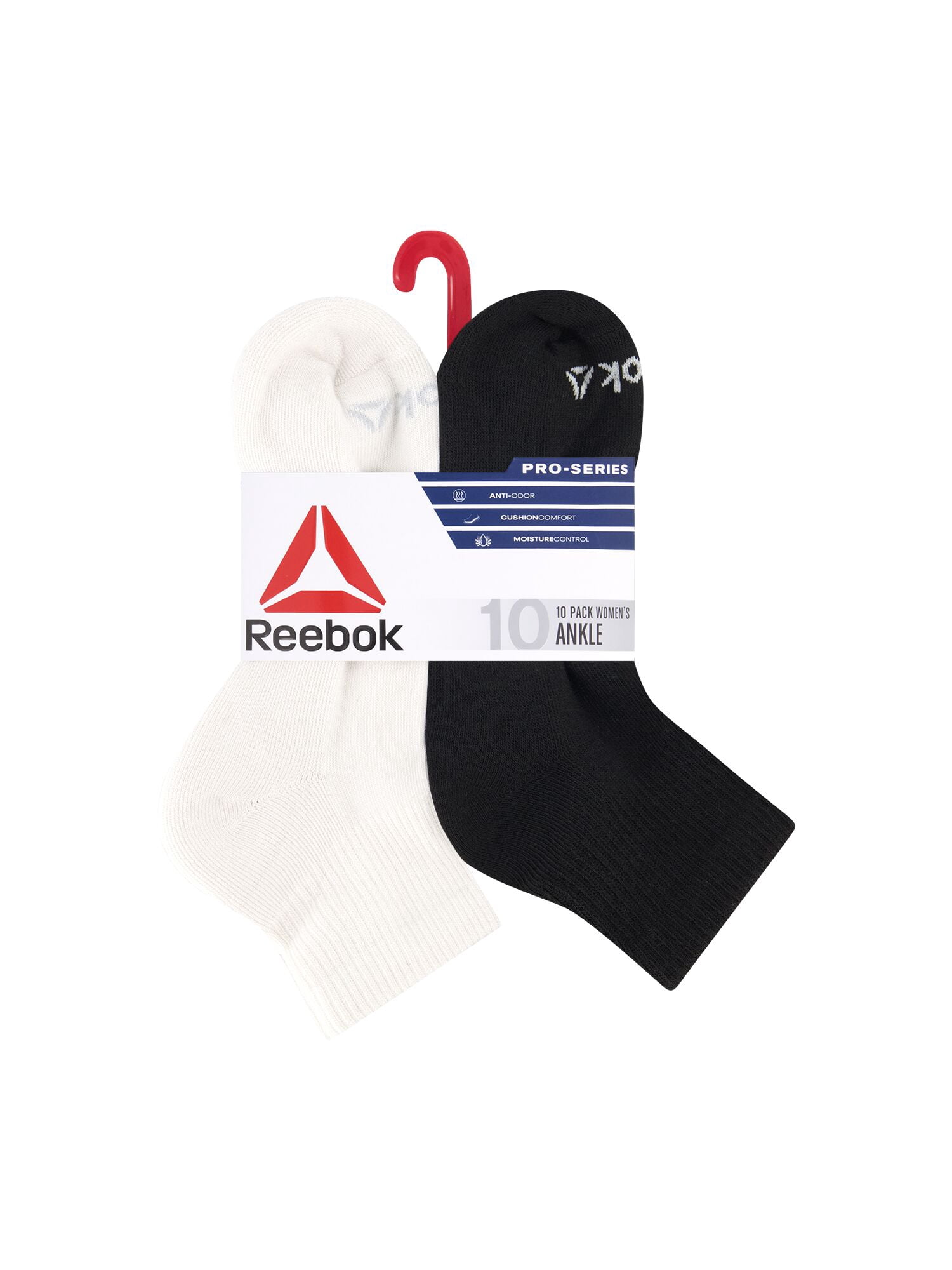 Reebok Women’s Multi Sport Ankle Socks, 10 Pack, Size 4-10