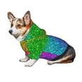 thumbnail image 3 of Bingfone Colorful Glitter Dog Clothes Hoodie, Pet Winter Coat,Puppy Sweatshirts for Small Dogs Boy Girl,Suitable for All Breeds-X-Small, 3 of 6