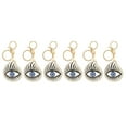thumbnail image 4 of Rhinestone Eye Keychain, Tear Resistant 6PCS Black Blue Water Drop Eye Shape Delicate Eye Keychain  For Bag Pendant, 4 of 8