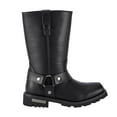 thumbnail image 6 of Dream Apparel Mens Motorcycle Leather Boots Biker Boots Riding Boots Black Waterproof, 6 of 8