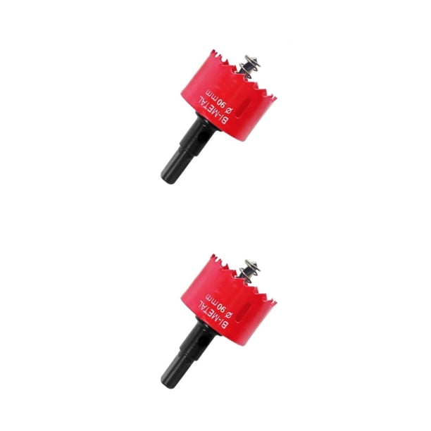 Eigraketly Cortador de agujeros de metal de precisión, eficiente y profesional para sierras de agujeros precisas, diámetro Φ90 mm Φ90mm 2Conjunto