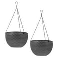 thumbnail image 4 of 2 Pcs Paniers Suspendus en Rotin Nid d'Abeille pour Usage Intérieur Extérieur, 4 of 8